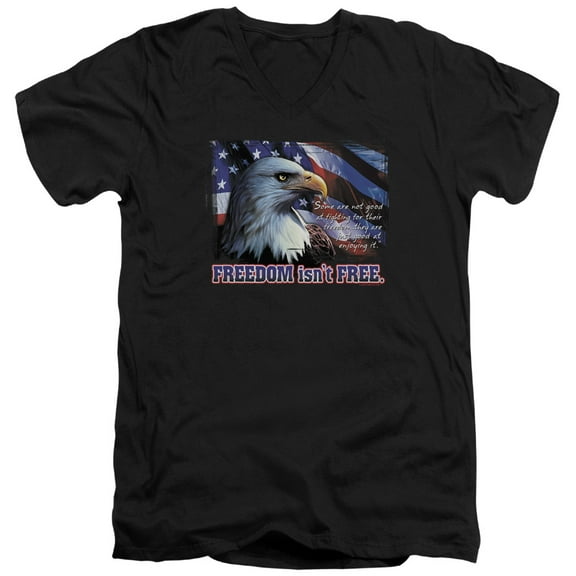 - Freedom Isnt Free - Slim Fit V Neck Shirt - XX-Large