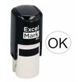 thumbnail image 2 of ExcelMark Tampon d'Inspection Rond Auto-Encreur Personnalisé - Diamètre 5/8 Pouces (1 Ligne), 2 of 4