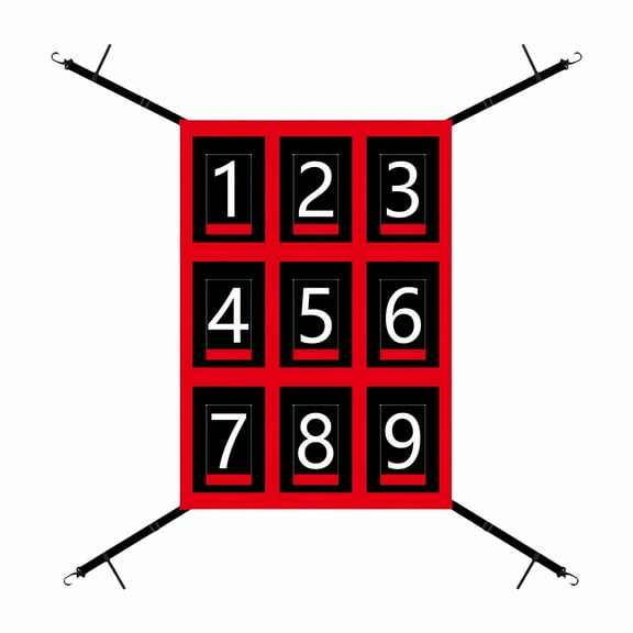 BESTSKY Baseball Strike Zone Target with Large Number for Throwing Outdoor