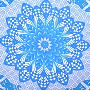 Blue Mandala Tapestry Indian Wall Hanging Decor Bohemian Hippie Queen Bedspread Throw Elephant Tapestries Online