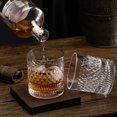 thumbnail image 3 of OPUEW Juego de 4 Vasos para Whisky, con 4 Vasos de Cristal para Whiskey 330ml y Caja de Regalo de Lujo, para Cognac, Vodka, Bourbon y M&aacute;s, Ideal Regalos para Hombre, Papa, Novio, Marido, 3 of 7