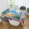 thumbnail image 2 of Yayeee Tablecloths 60" x 120" Rectangle Wrinkle Resistant Party Table Cover, Blue Seaside, 2 of 8