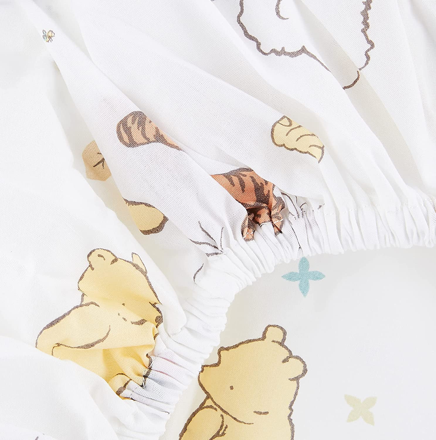 Disney 100% Cotton Fitted Crib Sheets, Winnie The Pooh Classic