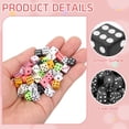 thumbnail image 3 of 400 Paquete de Mini Dados, 8mm/0.31" Acrílico Pequeño de Seis Caras Dados Cuadrados a Granel para Juegos de Mesa y Actividades de Fiesta, Negro/Blanco, 3 of 6