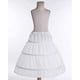 thumbnail image 2 of Kids Girls White 3 Hoops Petticoat Crinoline Wedding Bridesmaid Flower Dress, 2 of 5