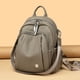 thumbnail image 5 of Mochila de cuero suave, mochila de un solo hombro para mujer, mochila escolar de gran capacidad, bolso de viaje, bolso casual de moda versátil, 5 of 5