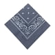 thumbnail image 1 of estampado de doble cara para la cabeza, bufanda para el cuello, muñequera, facial gris Hugo Bandana de algodón con estampado de cachemira, 1 of 7
