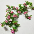 thumbnail image 6 of Travelwant 10Packs Flower Garland Fake Rose Vine Artificial Flowers Hanging Rose Ivy Hanging Baskets Wedding Arch Garden Background Decor, 6 of 7