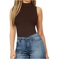 thumbnail image 1 of Weiqiqre Chandails et T-Shirts Athlétiques pour Femmes, Débardeur Sans Manches à Col Rond Tendance pour Femmes, 1 of 1
