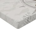 thumbnail image 2 of Ambesonne Vintage Fitted Sheet, Priate Skull Compass, Full Size, Brown Pearl Grey, 2 of 3