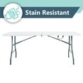 thumbnail image 4 of Peakform 6' Rectangle Centerfold Table, Indoor/Outdoor Requisite, White (80918), 4 of 20