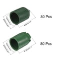 thumbnail image 2 of Uxcell 0.8" Inner Dia Plastic Garden Plants Stakes Bamboo Cane End Caps Green 80 Pairs, 2 of 5