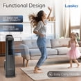 thumbnail image 4 of Lasko 35" 3-Speed Oscillating, Remote, Timer, High Velocity Tower Fan U35122, 4 of 13