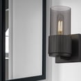 thumbnail image 2 of Innovations Lighting  Bolivar - 1 Light 7" Wall-Mounted Sconce Matte Black/Plated Smoke, 2 of 2