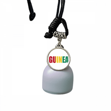 Guinea Country Flag Name Art Deco Fashion Wind Chimes Bell Car Pendant