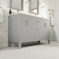 thumbnail image 4 of Eviva Cambridge 60 in. Gray Double Sink  Bath Vanity with Bianco Bella Quartz Top and Undermount Porcelain Sinks, 4 of 11