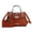 Cognac, variant on MKF Collection Geny Women’s Faux-Snake Embossed Handbag Shoulder Bag With Matching Wallet Purse by Mia K- 2 pieces - Cognac