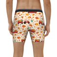 thumbnail image 4 of Rateoe Pumpkins On Red Car And Tractor Print Men’s Underwear Boxer Briefs Soft Comfortable Underwear Boxer Briefs, Long Leg Briefs,Anti-chafing Boxer Briefs, 4 of 7