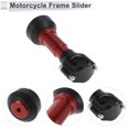 thumbnail image 5 of Unique Bargains 1.1"-1.3" Motorcycle Slider Frame Aluminum Alloy Plastic Wheel Fairing Protection Crash Pad Protector Guard 2.39" 6.73" 2 Pcs screw Red 2 Set, 5 of 7