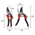 thumbnail image 6 of Zenport Q19 Euro-Pro Small Horticulture Pruner, 7.75-Inch, Red/Black, 6 of 6