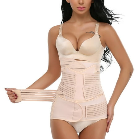 - SLIMBELLE 3 in 1 Postpartum Support Maternity Girdle Recovery Belly Wrap Waist/Pelvis Belt Body Shaper Postnatal Shapewear