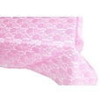 thumbnail image 3 of Sheer Lace Tablecloth Overlay Wedding and Party Decoration Pink, 3 of 3