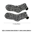 thumbnail image 2 of COSMOBETTY 1 Pair Comfy Socks Black Polyester Spandex for Winter Mornings Everyday Activities Sleep, 2 of 8