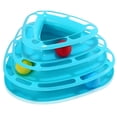 thumbnail image 1 of Cat Toys Cat Track Interactive Ball Toys Kittens Rollers Play Toys 4 Layers Towers Tracks 360° Electric Rotating Toys, 1 of 6