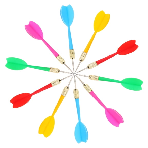 BESTYASH 15-Piece Multi-Color Metal Tip Dart Set for Indoor and Outdoor Games with Steel Tips