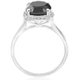 thumbnail image 3 of Pompeii 3 1/10ct Treated Black Diamond Cushion Halo Engagement Ring 14K White Gold, 3 of 5