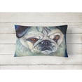 thumbnail image 2 of Pug in Thought Fabric Decorative Pillow, 2 of 3