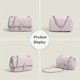 thumbnail image 5 of Model Simple, Fresh and Sweet Women's Bag, Shoulder Bag, Messenger Bag, Handbag, PU Leather, Chain, Rhombus, Women's Bag (Pink), 5 of 5