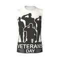 thumbnail image 6 of Lsque Veterans Day Print Men's Cotton Blend Sleeveless Muscle Shirts (S-3XL)- Moisture Wicking, Odor Protection, UPF 30+,Small, 6 of 8