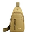 thumbnail image 2 of uublik Sling Crossbody Bag For Men And Women, Hiking Shoulder Bag, Small Backpack, Suitable For Cycling, Hiking, And Travel, Khaki, 2 of 7