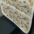 thumbnail image 3 of Cinco de Mayo Microwave Oven Cover, Mexican Culture Music Themed Pattern with Guitars and Maracas, Water Resistant Organizer with Pockets for Kitchen, 36" x 12", Ecru Multicolor, by Ambesonne, 3 of 4