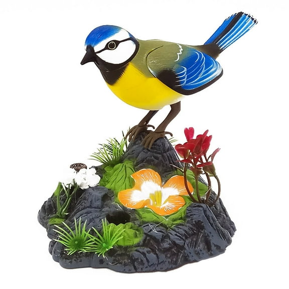 1Pc Imitation Bird Toy Electric Sounding Bird Voice Control Toy Cage Ornament Electric Artificial Bird Toy Singing Bird