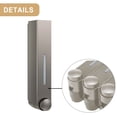 thumbnail image 5 of Wall Mounted Soap Dispenser, 1 Chamber Manual Shower Pump Organizer Refillable Shampoo Bottle for Home Bath Kitchen Hotels Restaurants, 5 of 11