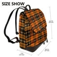 thumbnail image 2 of Yiaed Halloween Tartan Plaid Print Laptop Backpack for Women Slim Computer Bag Work Travel College Backpack Purse Fits 14 Inch Notebook, 2 of 4