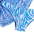 thumbnail image 4 of PENGXIANG Women‘s Summer 3PCS Bikini Sets Hanging Neck Bra + Drawstring Skirt + Zebra Print Thong, 4 of 6