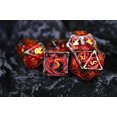 thumbnail image 4 of Juego de dados Dnd de metal Juego de dados de dragones y mazmorras D&D Regalos Juego de dados poliédricos huecos de 7 cps con caja de metal de regalo Adecuado para tarjetas de juegos de mesa D&D Pathf, 4 of 5