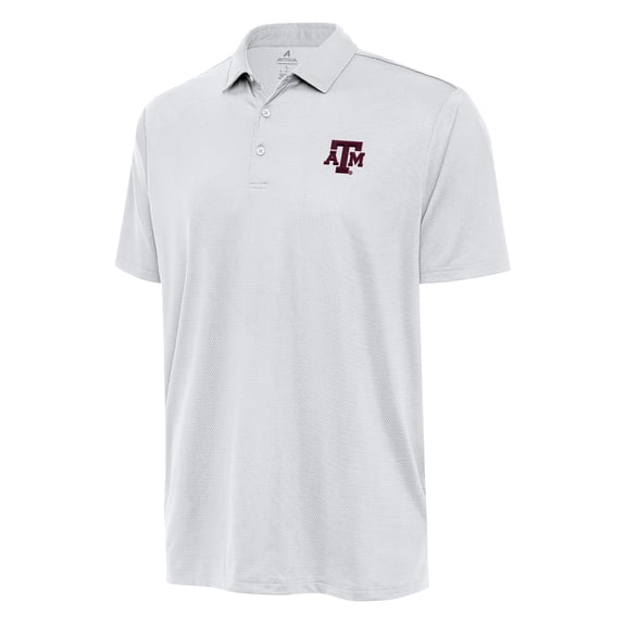 Men's Antigua White Texas A&M Aggies Big & Tall Ellipse Polo
