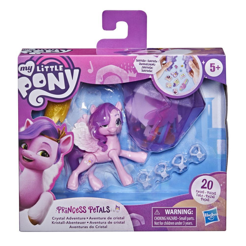 My Little Pony: A New Generation Movie Crystal Adventure Princess Petals - 3-Inch Pink Pony Toy, Surprise Accessories - image 2 of 6
