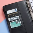 thumbnail image 4 of PU Leather Notebook Binder  Refillable 6 Ring Binder For A6 Filler Paper  Loose Leaf Personal Planner Binder Cover With Cash Envelopes, 4 of 7