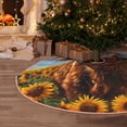 thumbnail image 5 of Haiem Cloud Sky Sunflower Cow Pattern Christmas Tree Skirt Merry Christmas Party Christmas Tree Decoration,New Year Decorations-36", 5 of 6