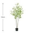 thumbnail image 4 of Large Artificial Ficus Tree, 120/150/180cm Realistic Ficus Tree With Lifelike Leaves And Trunk, Faux Plants With Pot For Living Room Bedroom Office, 4 of 7