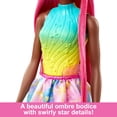thumbnail image 2 of Barbie Unicorn Doll with 7-Inch-Long Magenta Fantasy Hair & Colorful Accessories for Styling Play, Unicorn Headband & Tail, 2 of 5