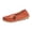 Orange #217, variant on Women's Comfortable Loafers Casual Round Toe Moccasins Driving Flats Soft Walking Shoes Women Slip Ons, 39