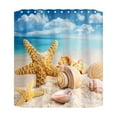 thumbnail image 2 of Hbdhejl Ocean Beach Print Shower Curtain 70X70 Inch With 12 Plastic Hooks Waterproof Shower Curtain Bathroom Heavy Side Shower Curtain Machine Washable Quick Dry, 2 of 8