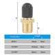 thumbnail image 3 of 2025 Car Tire Inflating Valve Anti-Corrosion Brass Schrader Valve with Valve Core Air Compressor Tank Fill Valve with Sealing Caps, 3 of 5