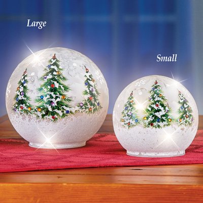 Lighted Christmas Tree Glass Ball Tabletop Decor Large Walmart Com